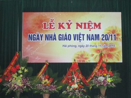 Lễ kỷ niệm 33 năm ngày hiến chương Nhà giáo Việt Nam 20 tháng 11